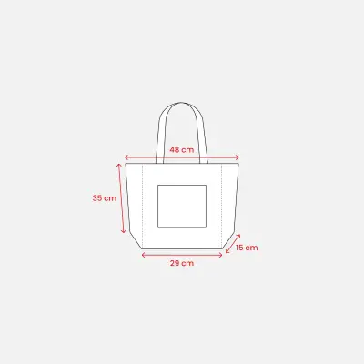 Borsa Juta e Cotone 48x35 DARIA - Immagine 3