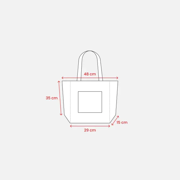 Borsa Juta e Cotone 48x35 DARIA - Immagine 3