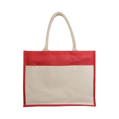 Borsa Juta e Cotone 45x35x12 DEBORA - Immagine 7