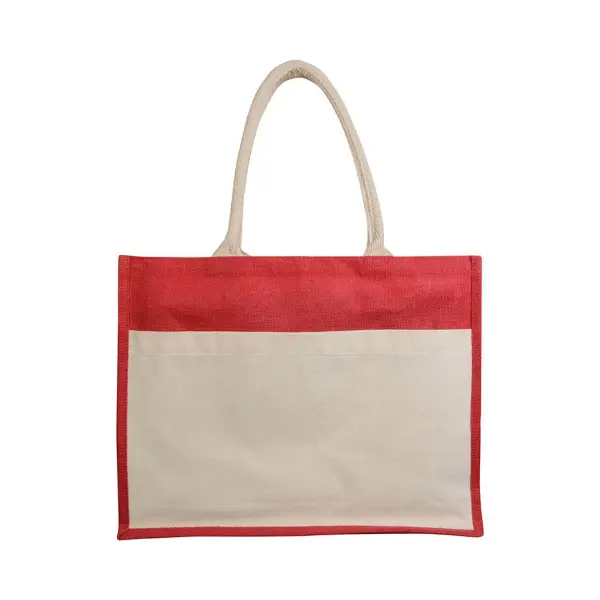 Borsa Juta e Cotone 45x35x12 DEBORA - Immagine 7