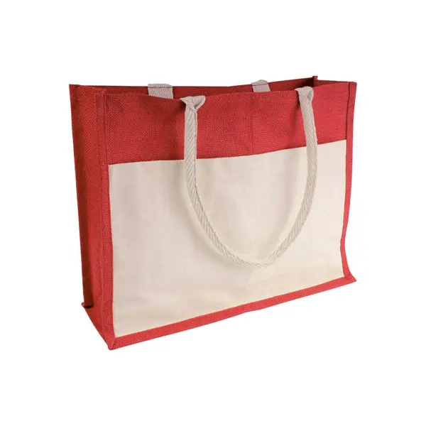 Borsa Juta e Cotone 45x35x12 DEBORA - Immagine 6