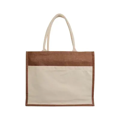 Borsa Juta e Cotone 45x35x12 DEBORA - Immagine 2