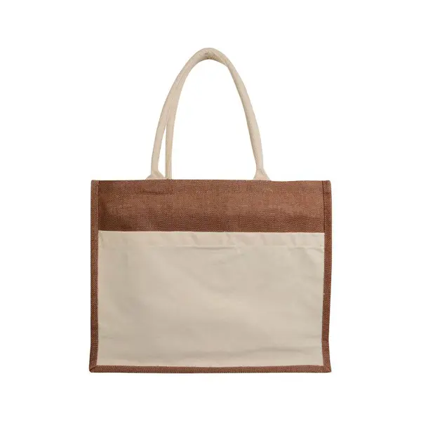 Borsa Juta e Cotone 45x35x12 DEBORA - Immagine 2