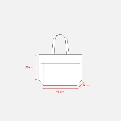 Borsa Juta e Cotone 45x35x12 DEBORA - Immagine 3