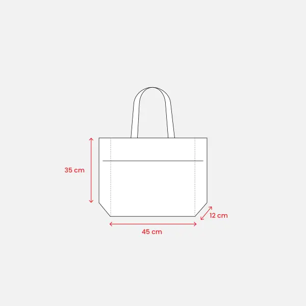 Borsa Juta e Cotone 45x35x12 DEBORA - Immagine 3