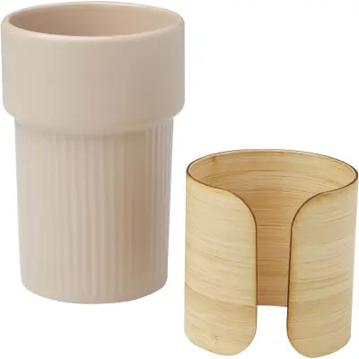 Bicchiere con custodia in bambù da 340 ml Fika - Immagine 10