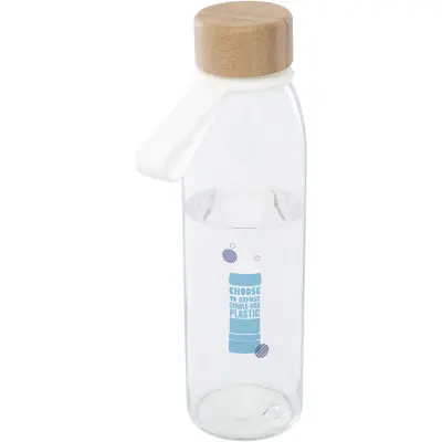 Borraccia in vetro da 500 ml con coperchio in bambù Porto - Immagine 4