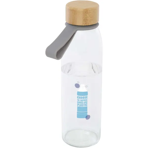 Borraccia in vetro da 500 ml con coperchio in bambù Porto - Immagine 19
