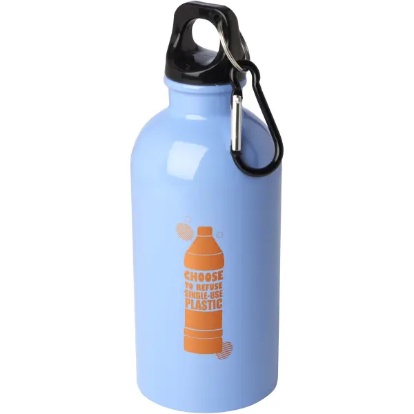 Borraccia 400 ml in acciaio con moschettone Oregon - Immagine 29