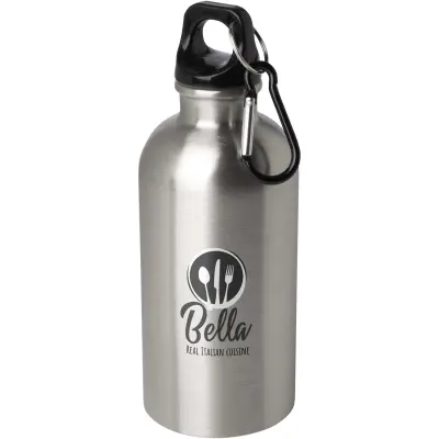 Borraccia 400 ml in acciaio con moschettone Oregon - Immagine 45