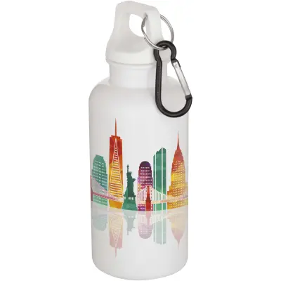 Borraccia plastica riciclata 400 ml con moschettone Oregon - Immagine 5
