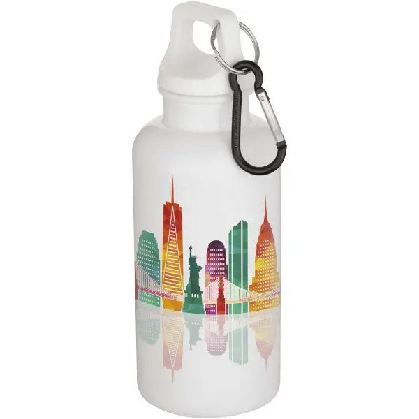Borraccia plastica riciclata 400 ml con moschettone Oregon - Immagine 5