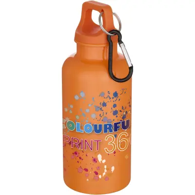 Borraccia plastica riciclata 400 ml con moschettone Oregon - Immagine 8