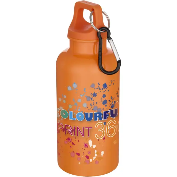 Borraccia plastica riciclata 400 ml con moschettone Oregon - Immagine 8