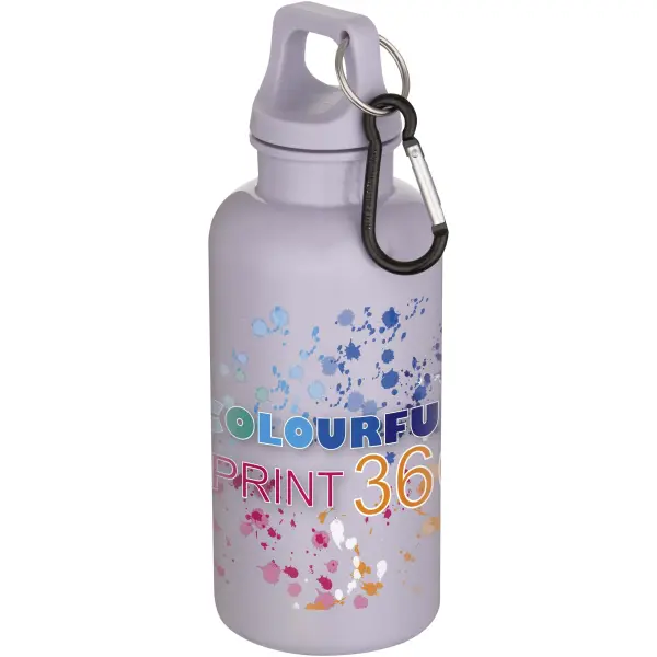 Borraccia plastica riciclata 400 ml con moschettone Oregon - Immagine 11