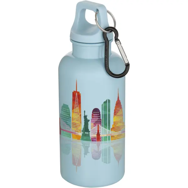 Borraccia plastica riciclata 400 ml con moschettone Oregon - Immagine 17