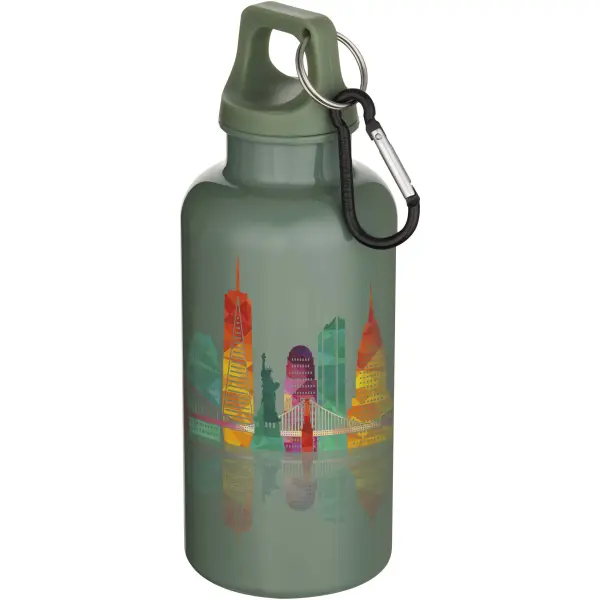 Borraccia plastica riciclata 400 ml con moschettone Oregon - Immagine 26