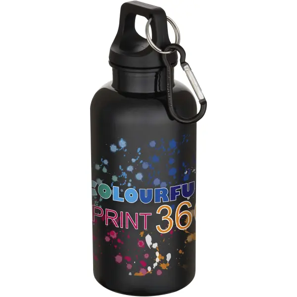 Borraccia plastica riciclata 400 ml con moschettone Oregon - Immagine 32