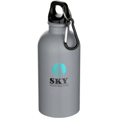 Borraccia da 400 ml in acciaio inox con moschettone Oregon - Immagine 12