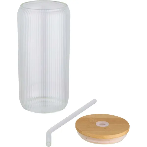 Contenitore in vetro borosilicato con tappo bambù Mirage - Immagine 4