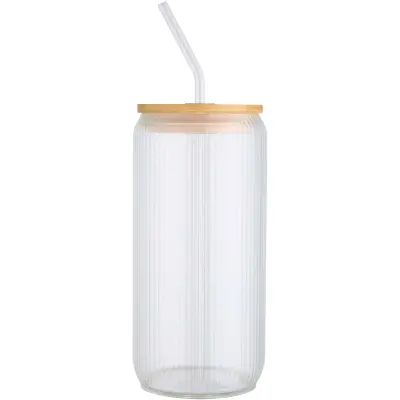 Contenitore in vetro borosilicato con tappo bambù Mirage - Immagine 2