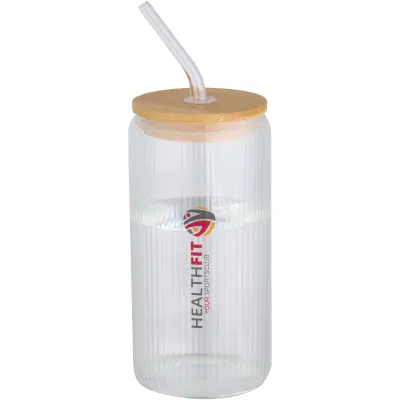 Contenitore in vetro borosilicato con tappo bambù Mirage - Immagine 3