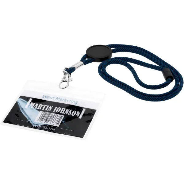Porta badge SERGE trasparente 8,8x10 cm personalizzabile - Immagine 5