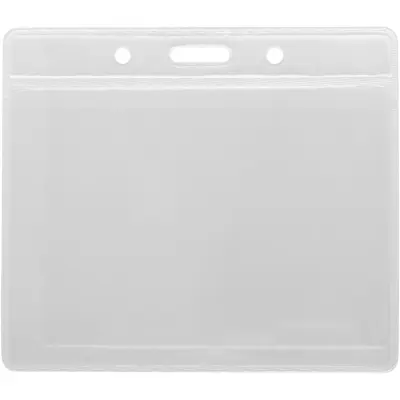 Porta badge SERGE trasparente 8,8x10 cm personalizzabile - Immagine 2