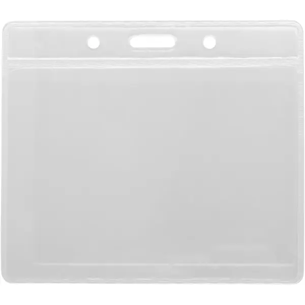 Porta badge SERGE trasparente 8,8x10 cm personalizzabile - Immagine 2