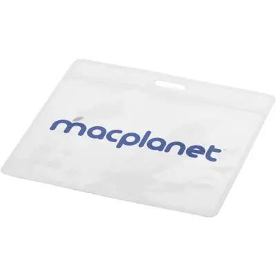 Porta badge SERGE trasparente 8,8x10 cm personalizzabile - Immagine 3