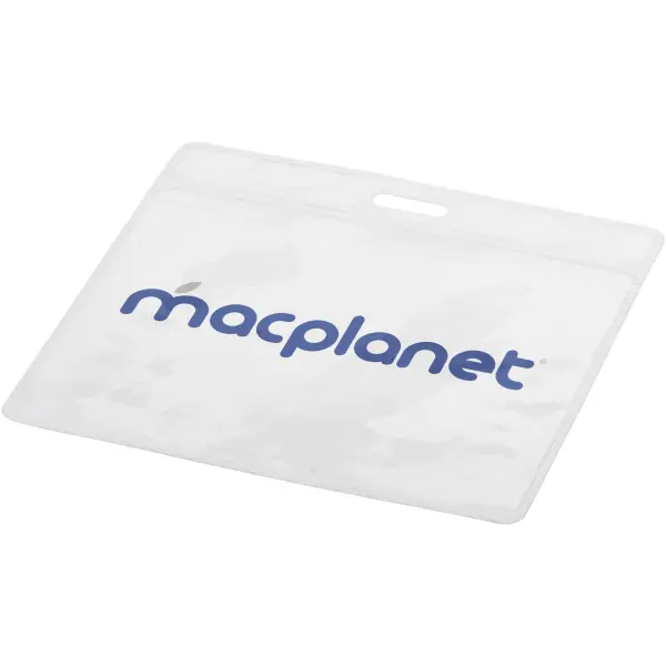 Porta badge SERGE trasparente 8,8x10 cm personalizzabile - Immagine 3