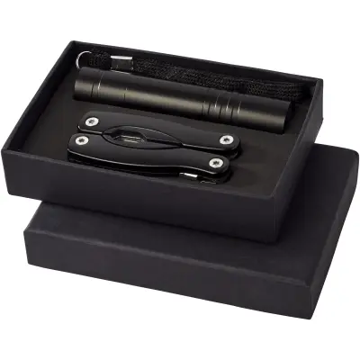 Set con coltello multifunzione e torcia a LED Scout