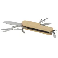 Coltellino tascabile RICHARD in legno a 7 funzioni con stampa