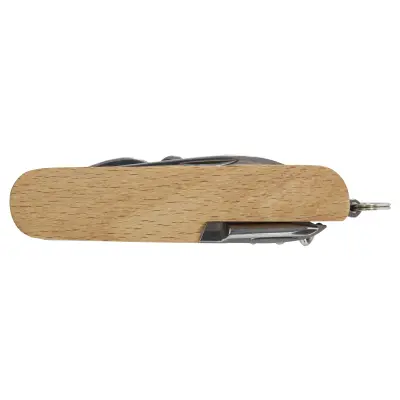 Coltellino tascabile RICHARD in legno a 7 funzioni con stampa - Immagine 4