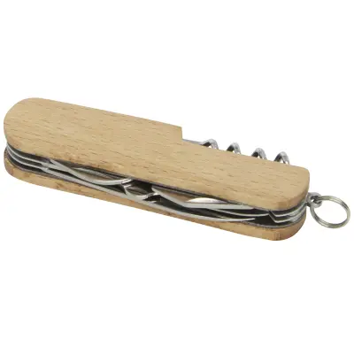 Coltellino tascabile RICHARD in legno a 7 funzioni con stampa - Immagine 8