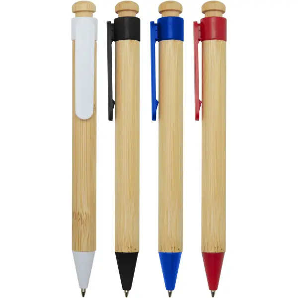Penna a sfera in plastica e bambù Rattan - Immagine 2