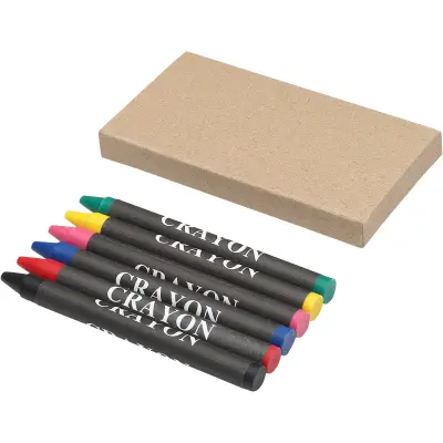 Set pastelli a cera colorati 6 pezzi Ayo