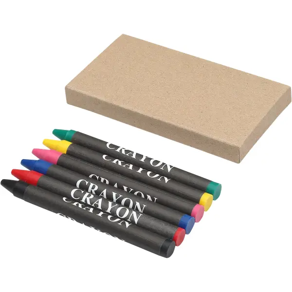 Set pastelli a cera colorati 6 pezzi Ayo - Immagine 1