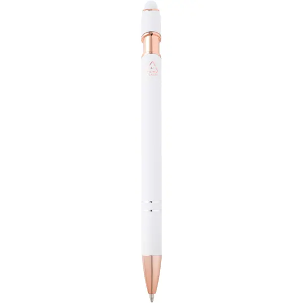 Penna a sfera con finitura oro rosa Nanna refill nero - Immagine 5