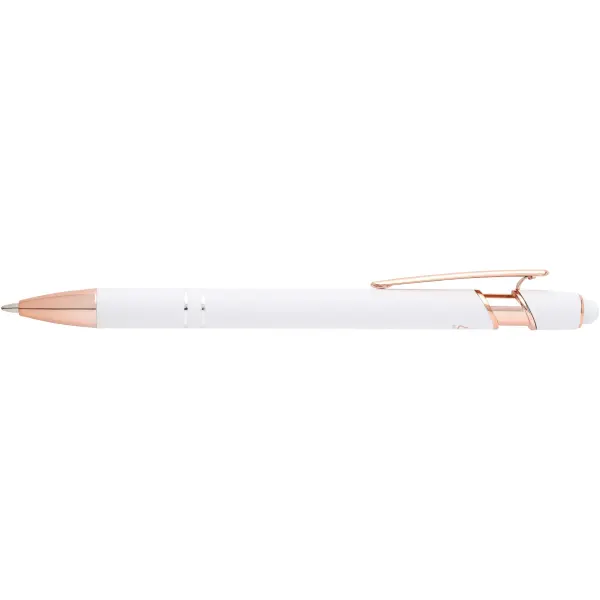 Penna a sfera con finitura oro rosa Nanna refill nero - Immagine 4