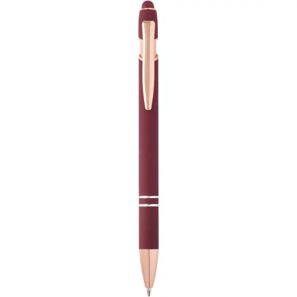 Penna a sfera con finitura oro rosa Nanna refill nero - Immagine 8