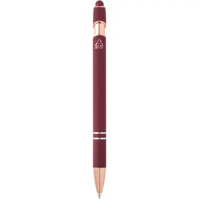 Penna a sfera con finitura oro rosa Nanna refill nero - Immagine 10