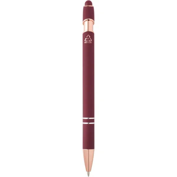Penna a sfera con finitura oro rosa Nanna refill nero - Immagine 10