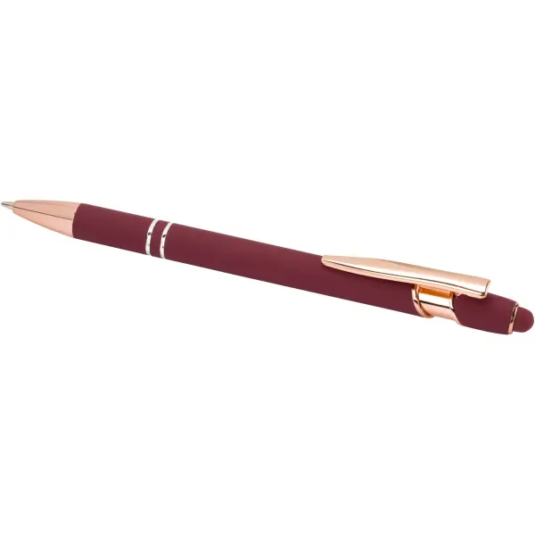 Penna a sfera con finitura oro rosa Nanna refill nero - Immagine 11