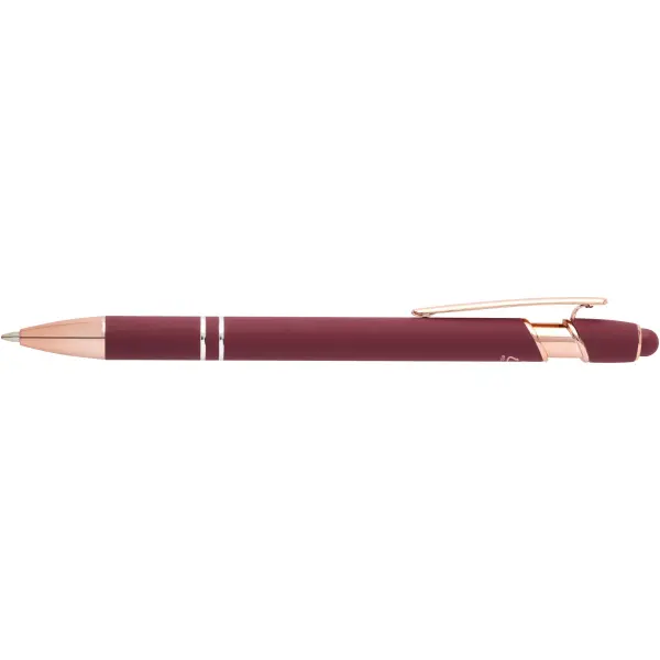 Penna a sfera con finitura oro rosa Nanna refill nero - Immagine 9
