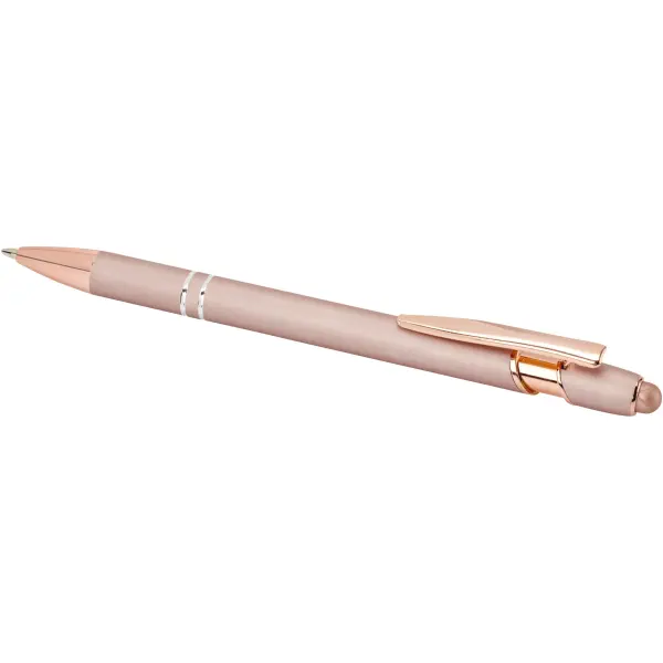 Penna a sfera con finitura oro rosa Nanna refill nero - Immagine 16