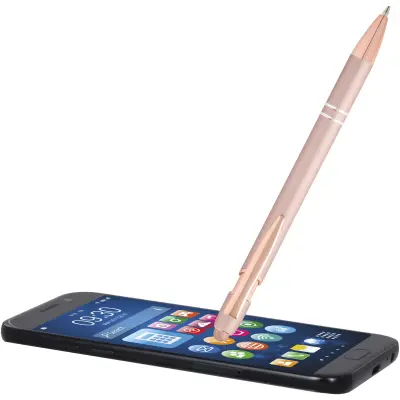 Penna a sfera con finitura oro rosa Nanna refill nero - Immagine 17