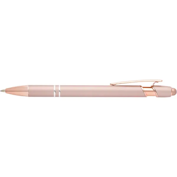 Penna a sfera con finitura oro rosa Nanna refill nero - Immagine 14