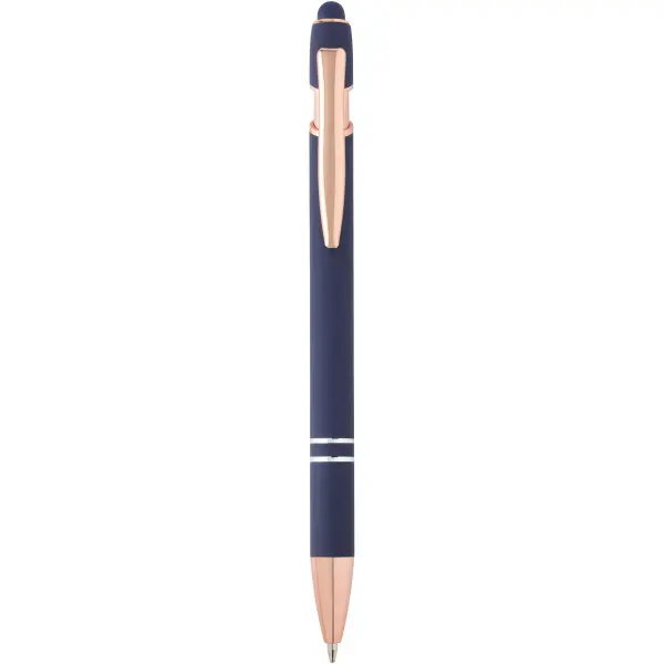 Penna a sfera con finitura oro rosa Nanna refill nero - Immagine 18