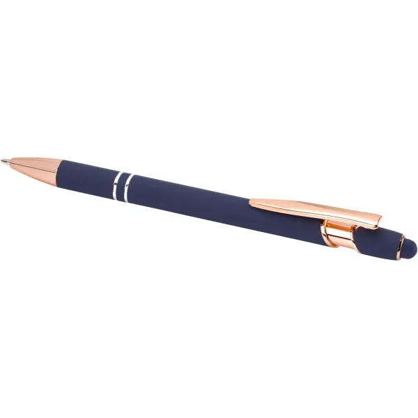 Penna a sfera con finitura oro rosa Nanna refill nero - Immagine 21